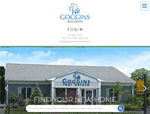 Tablet Screenshot of gogginsrealestate.com